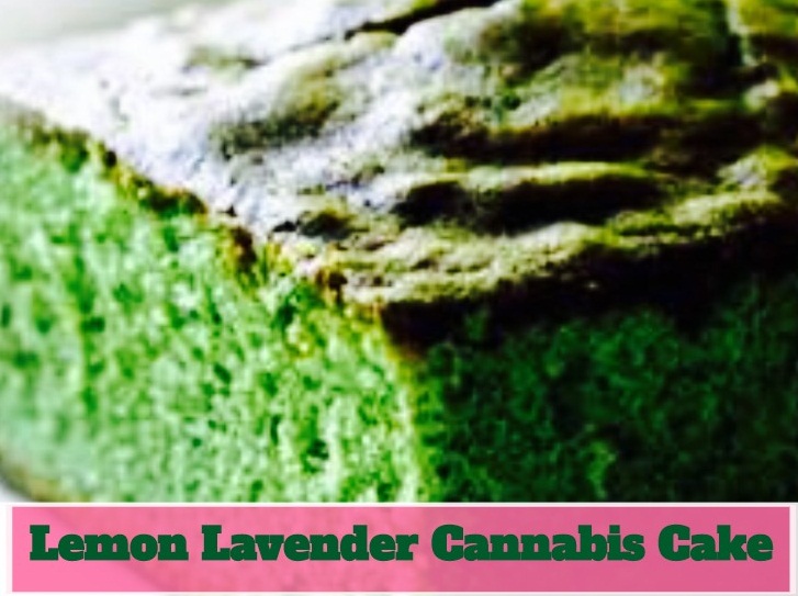 Lemon Lavender Cannabis Cake